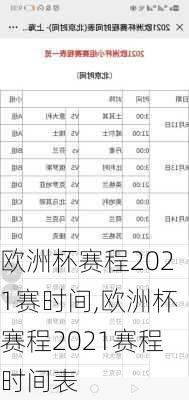 欧洲杯赛程2021赛时间,欧洲杯赛程2021赛程时间表