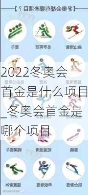 2022冬奥会首金是什么项目_冬奥会首金是哪个项目