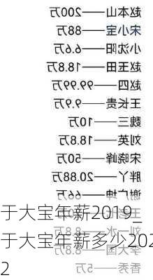 于大宝年薪2019_于大宝年薪多少2022