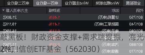 敲黑板！财政资金支撑+需求端提振，海光信息涨超2%，信创ETF基金（562030）
收红！