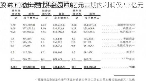 深耕下沉市场的梦金园冲刺
股IPO：去年营收突破200亿元，期内利润仅2.3亿元