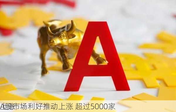 A股市场利好推动上涨 超过5000家
上涨