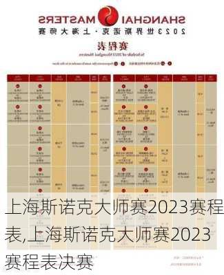 上海斯诺克大师赛2023赛程表,上海斯诺克大师赛2023赛程表决赛