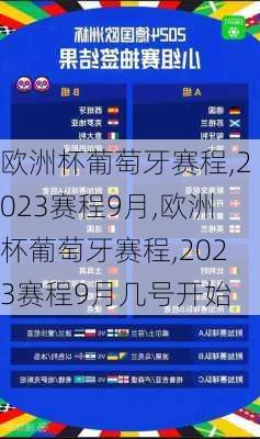 欧洲杯葡萄牙赛程,2023赛程9月,欧洲杯葡萄牙赛程,2023赛程9月几号开始