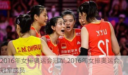 2016年女排奥运会冠军,2016年女排奥运会冠军成员