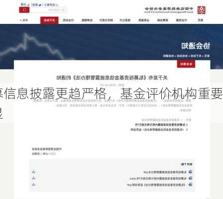 私募信息披露更趋严格，基金评价机构重要
凸显