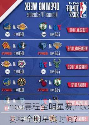 nba赛程全明星赛,nba赛程全明星赛时间?