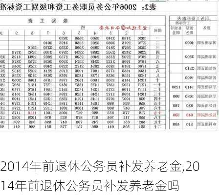 2014年前退休公务员补发养老金,2014年前退休公务员补发养老金吗