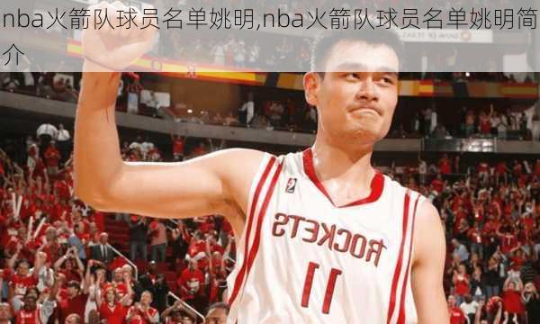 nba火箭队球员名单姚明,nba火箭队球员名单姚明简介