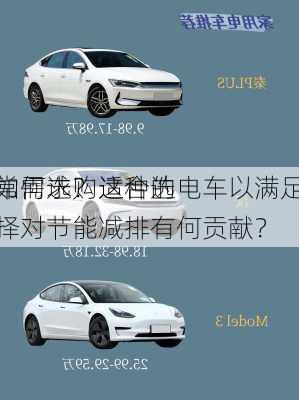 如何选购适合的电车以满足
常需求？这种选择对节能减排有何贡献？